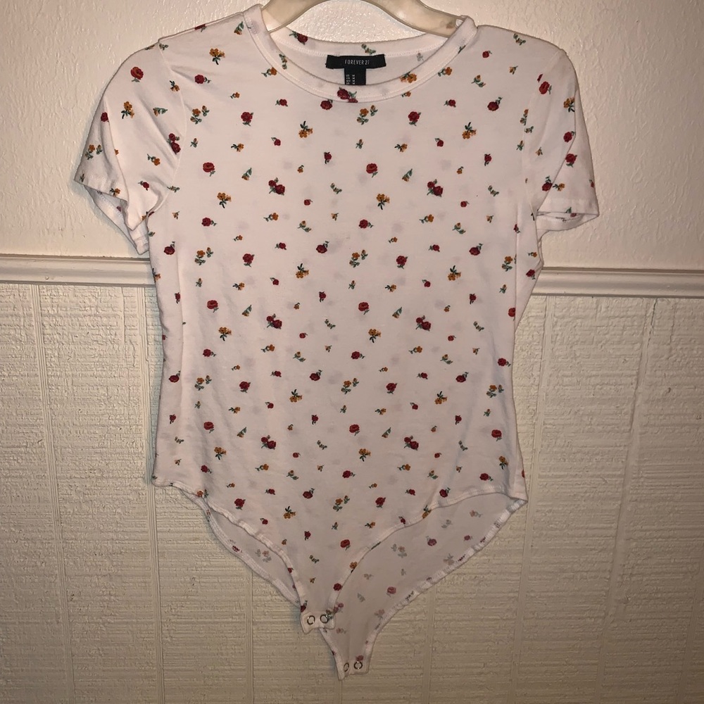 Flower pattern bodysuit